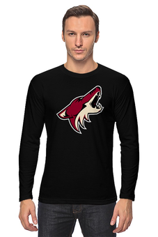 Заказать лонгслив в Москве. Лонгслив Arizona Coyotes от dobryidesign - готовые дизайны и нанесение принтов.