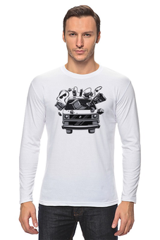 Заказать лонгслив в Москве. Лонгслив Машина  от T-shirt print  - готовые дизайны и нанесение принтов.
