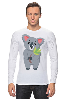 Заказать лонгслив в Москве. Лонгслив Милая коала от Ordwen - готовые дизайны и нанесение принтов.