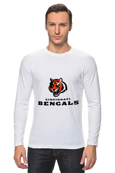 Заказать лонгслив в Москве. Лонгслив Cincinnati Bengals от dobryidesign - готовые дизайны и нанесение принтов.