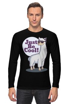 Заказать лонгслив в Москве. Лонгслив Just Be Cool! от ingenervolos@gmail.com - готовые дизайны и нанесение принтов.