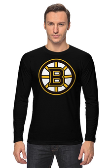 Заказать лонгслив в Москве. Лонгслив Boston Bruins от Сергей Дульнев - готовые дизайны и нанесение принтов.