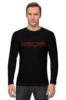 Заказать лонгслив в Москве. Лонгслив Cannibal Corpse Logo от metalbrand@yandex.ru - готовые дизайны и нанесение принтов.