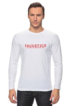 Заказать лонгслив в Москве. Лонгслив Injustice от THE_NISE  - готовые дизайны и нанесение принтов.