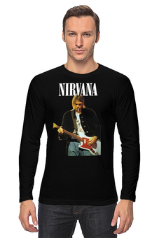 Заказать лонгслив в Москве. Лонгслив Nirvana Kurt Cobain Live & Loud t-shirt от rancid - готовые дизайны и нанесение принтов.