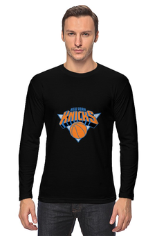 Заказать лонгслив в Москве. Лонгслив New York Knicks от BURNSHIRTS - готовые дизайны и нанесение принтов.