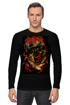 Заказать лонгслив в Москве. Лонгслив Slayer thrash metal band от Leichenwagen - готовые дизайны и нанесение принтов.
