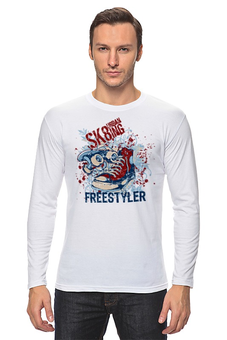 Заказать лонгслив в Москве. Лонгслив Freestyler от T-shirt print  - готовые дизайны и нанесение принтов.