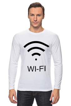 Заказать лонгслив в Москве. Лонгслив WIFI connect от ulfater2@gmail.com - готовые дизайны и нанесение принтов.