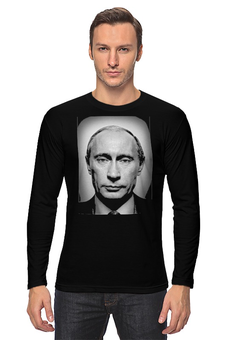 Заказать лонгслив в Москве. Лонгслив Путин от zunnka - готовые дизайны и нанесение принтов.
