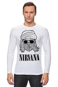 Заказать лонгслив в Москве. Лонгслив NIRVANA от Jimmy Flash - готовые дизайны и нанесение принтов.