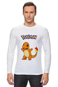 Заказать лонгслив в Москве. Лонгслив PoKeMon Charmander от EDJEY  - готовые дизайны и нанесение принтов.