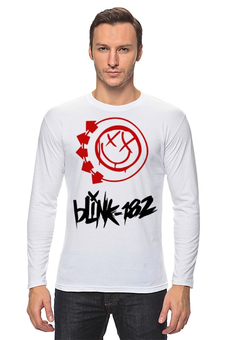 Заказать лонгслив в Москве. Лонгслив blink-182 red logo от slider - готовые дизайны и нанесение принтов.