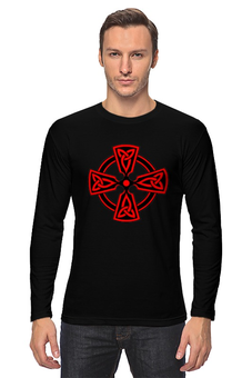 Заказать лонгслив в Москве. Лонгслив Кельтский крест от trend - готовые дизайны и нанесение принтов.