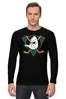 Заказать лонгслив в Москве. Лонгслив Mighty ducks от Vinli.shop  - готовые дизайны и нанесение принтов.