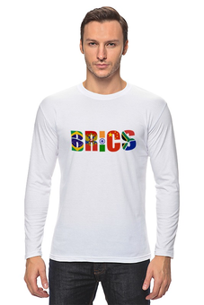 Заказать лонгслив в Москве. Лонгслив BRICS - БРИКС от trend - готовые дизайны и нанесение принтов.
