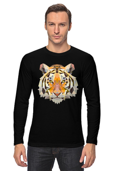 Заказать лонгслив в Москве. Лонгслив Тигр - Tiger от trend - готовые дизайны и нанесение принтов.