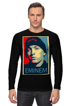 Заказать лонгслив в Москве. Лонгслив Eminem от mrmaximus - готовые дизайны и нанесение принтов.