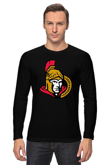 Заказать лонгслив в Москве. Лонгслив Ottawa Senators от dobryidesign - готовые дизайны и нанесение принтов.