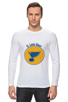 Заказать лонгслив в Москве. Лонгслив St. Louis Blues  от kspsshop - готовые дизайны и нанесение принтов.