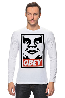 Заказать лонгслив в Москве. Лонгслив obey. от ansheg - готовые дизайны и нанесение принтов.