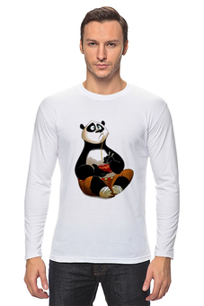 Заказать лонгслив в Москве. Лонгслив Кунг фу панда от YellowCloverShop - готовые дизайны и нанесение принтов.