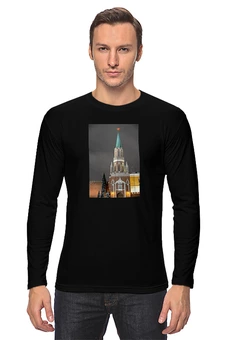 Заказать лонгслив в Москве. Лонгслив Никольская башня от Anstey  - готовые дизайны и нанесение принтов.