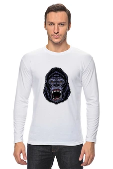 Заказать лонгслив в Москве. Лонгслив Горилла от YellowCloverShop - готовые дизайны и нанесение принтов.