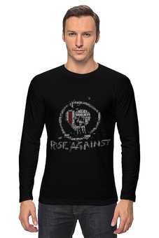 Заказать лонгслив в Москве. Лонгслив Rise Against - logo от Денис - готовые дизайны и нанесение принтов.