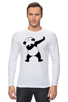 Заказать лонгслив в Москве. Лонгслив Panda dab от cherdantcev - готовые дизайны и нанесение принтов.