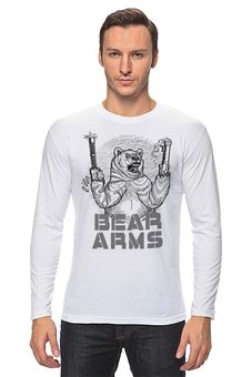 Заказать лонгслив в Москве. Лонгслив Bear Arms от Leichenwagen - готовые дизайны и нанесение принтов.