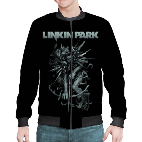 Заказать бомберы в Москве. Бомбер Linkin Park от geekbox - готовые дизайны и нанесение принтов.