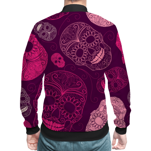 Заказать бомберы в Москве. Бомбер Skull - 20 от Vladec11 - готовые дизайны и нанесение принтов.