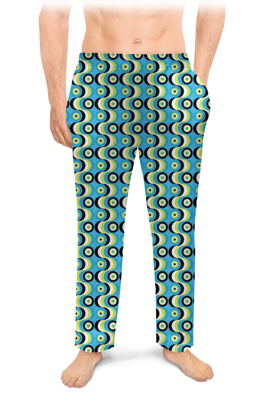 Printio Мужские пижамные штаны Волны эксклюзивные синие пижамные штаны ssense tekla