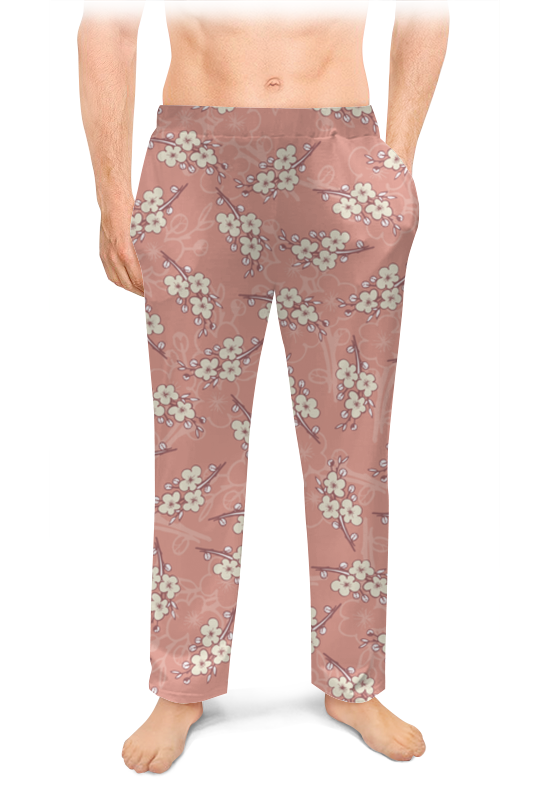 Printio Мужские пижамные штаны Ветки цветущей вишни printio женские пижамные штаны ветки цветущей вишни
