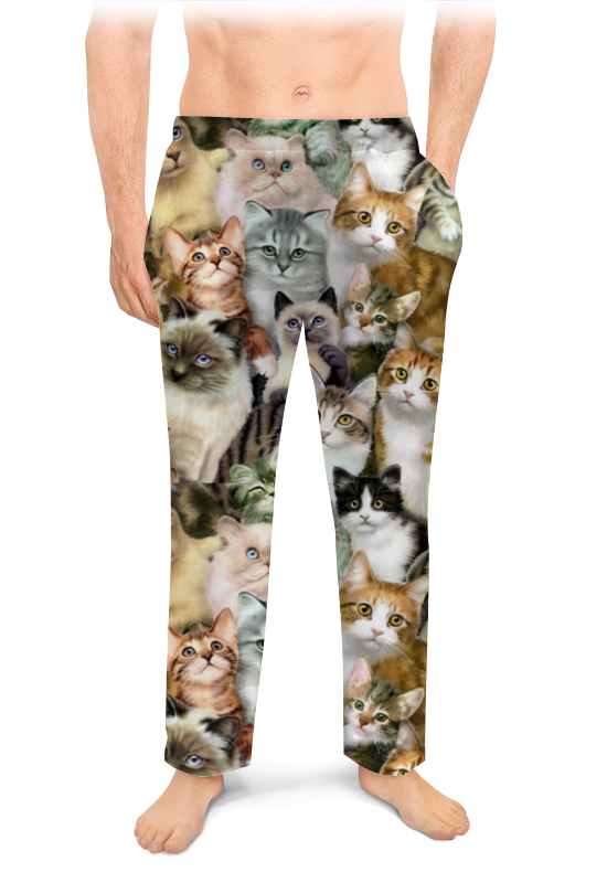 Printio Мужские пижамные штаны Кошки