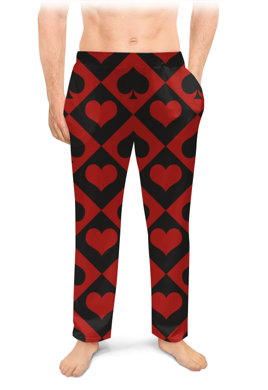 Printio Мужские пижамные штаны Черви - пики