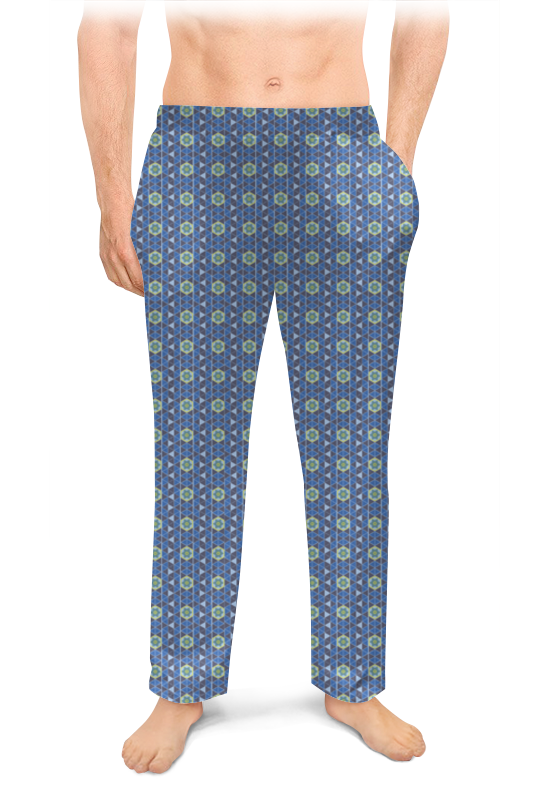 Printio Мужские пижамные штаны Геометрический орнамент printio мужские пижамные штаны геометрический узор