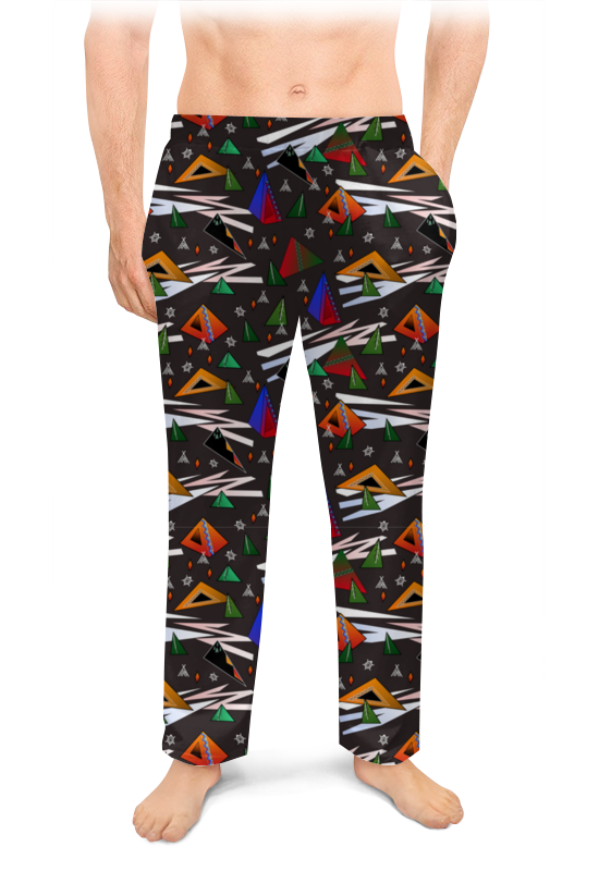 Printio Мужские пижамные штаны Геометрические индейские мотивы printio рюкзак мешок с полной запечаткой геометрические индейские мотивы
