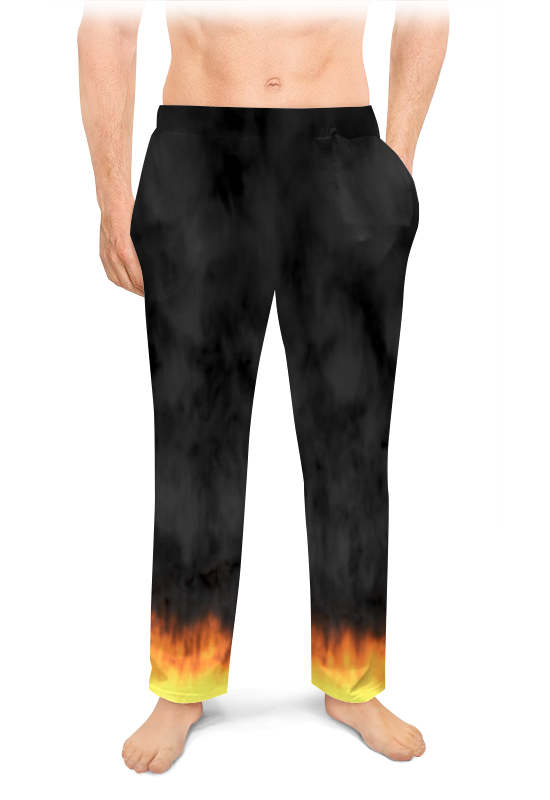 Printio Мужские пижамные штаны Пламя и дым printio пакет 15 5x22x5 см пламя и дым