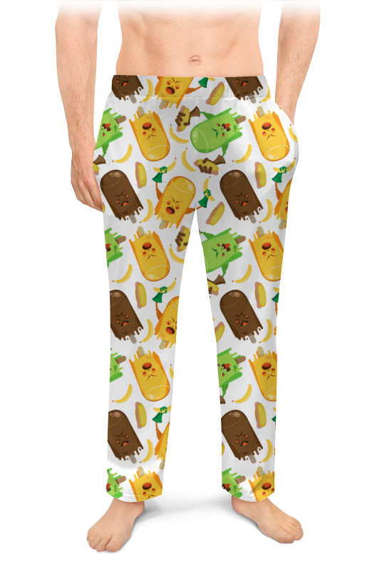 Printio Мужские пижамные штаны Злобные мороженки printio мужские пижамные штаны авокадо