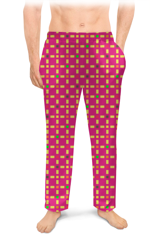 Printio Мужские пижамные штаны Розовый узор