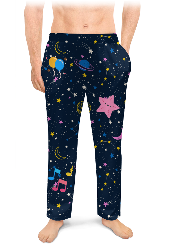 цена Printio Мужские пижамные штаны Космос