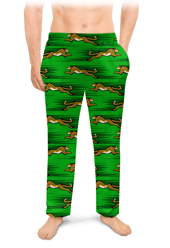 цена Printio Мужские пижамные штаны Леопарды