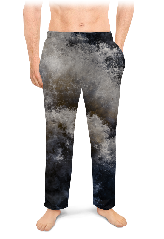 Printio Мужские пижамные штаны Брызги водопада мёрчисон printio свитшот мужской с полной запечаткой брызги водопада мёрчисон