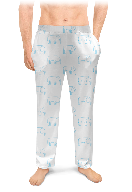Printio Мужские пижамные штаны Синий слон