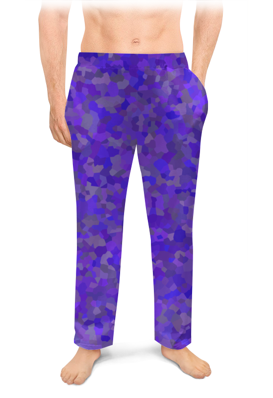 Printio Мужские пижамные штаны Glowing purple