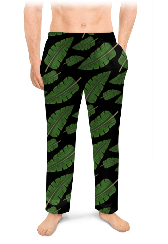 Printio Мужские пижамные штаны Тропические листья printio женские пижамные штаны тропические грёзы