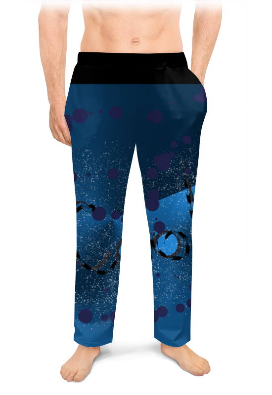 Мужские пижамные штаны. Такой приятный рисунок, не будет раздражать ваши глаза. Носите его.