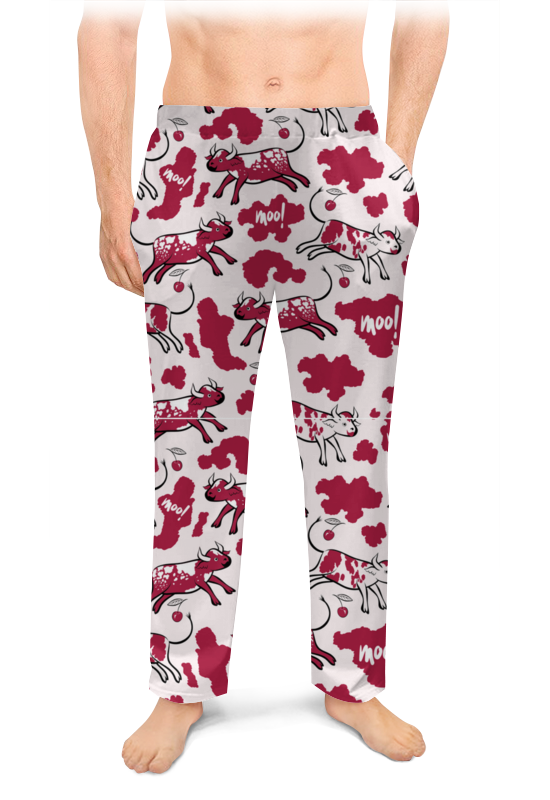 Printio Мужские пижамные штаны Cherry cow